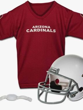 Arizona Cardinals Helmet & Jersey Set Youth NFL Football Kids One Size Fits All